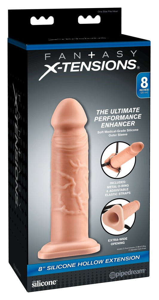 Rallonge creuse en silicone FX 8"
