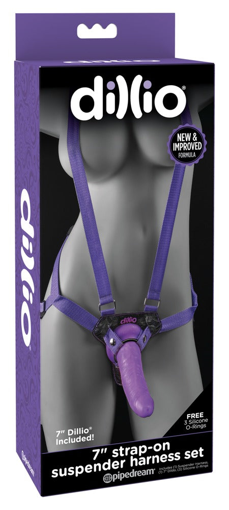 Dillio 7" Strap-On Jarretel
