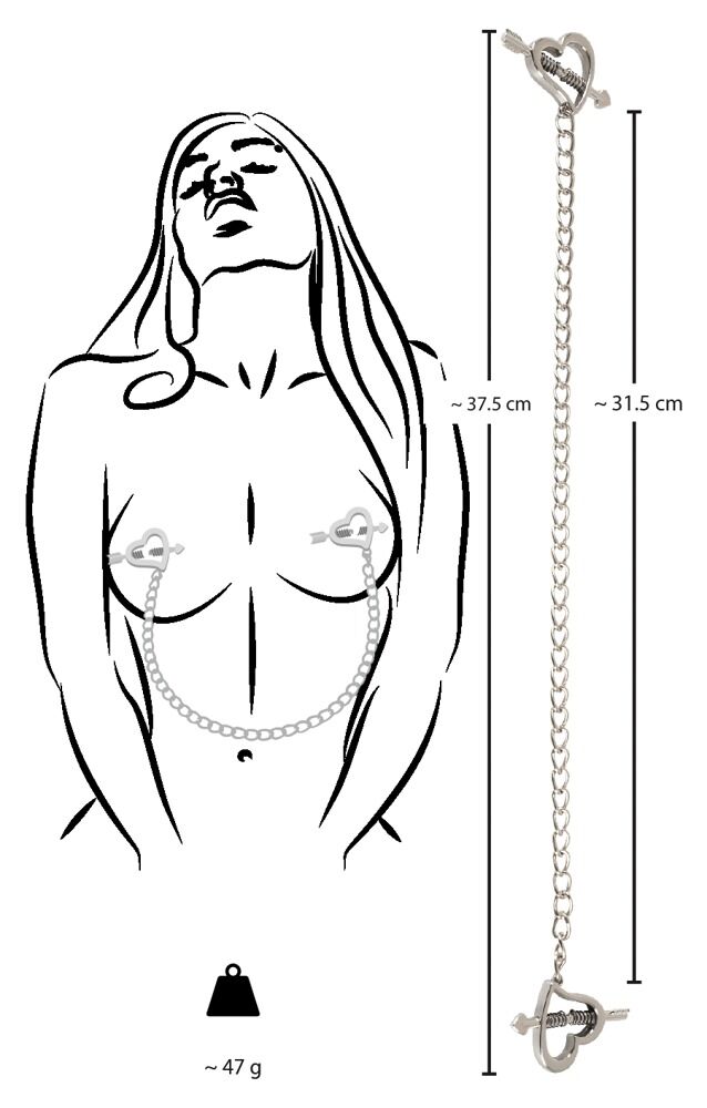 Tétine en forme de cœur Bad Kitty