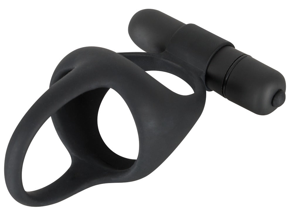 Black Velvets Cock + Ball Ring