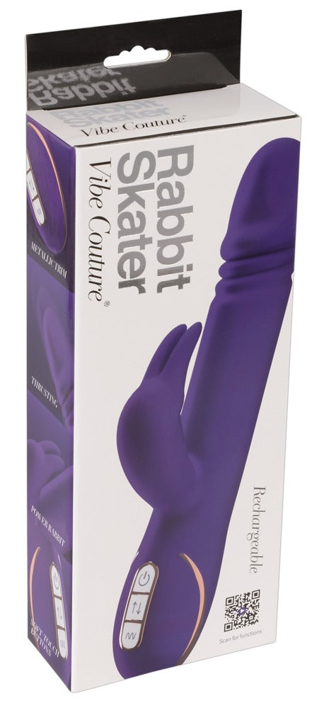Lapin patineur violet