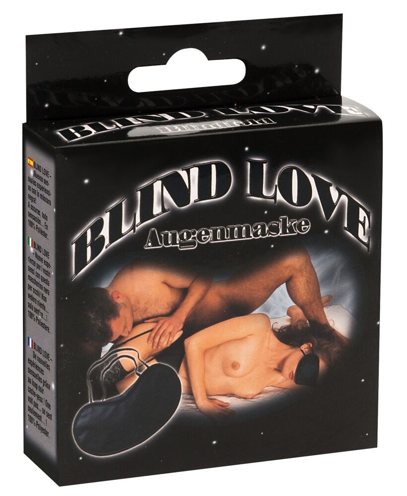 L'amour aveugle avec les yeux bandés