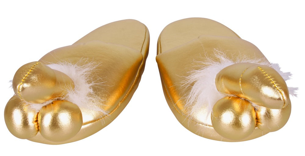 Penis Slippers Gold