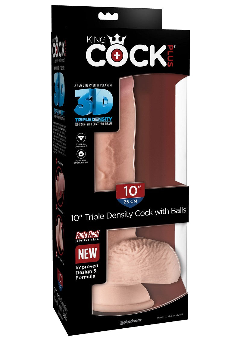 3D Cock with Balls 10 inch