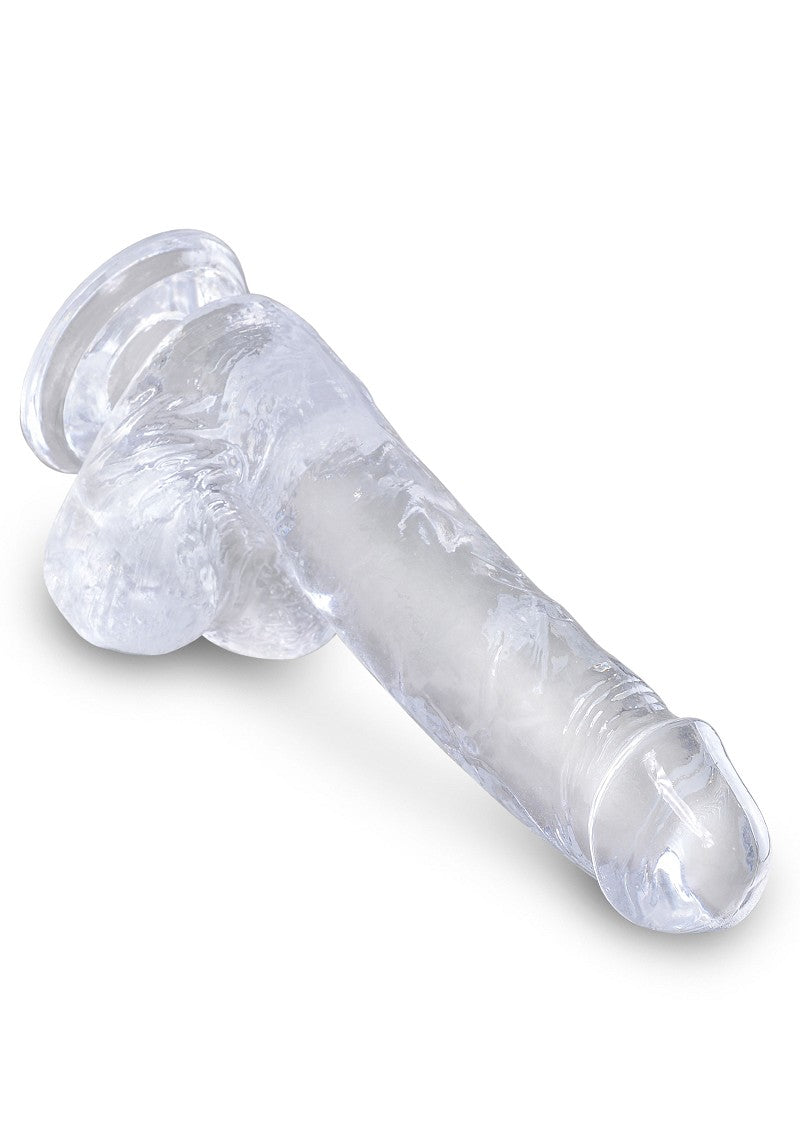 KingCockClear 6 w balls pink
