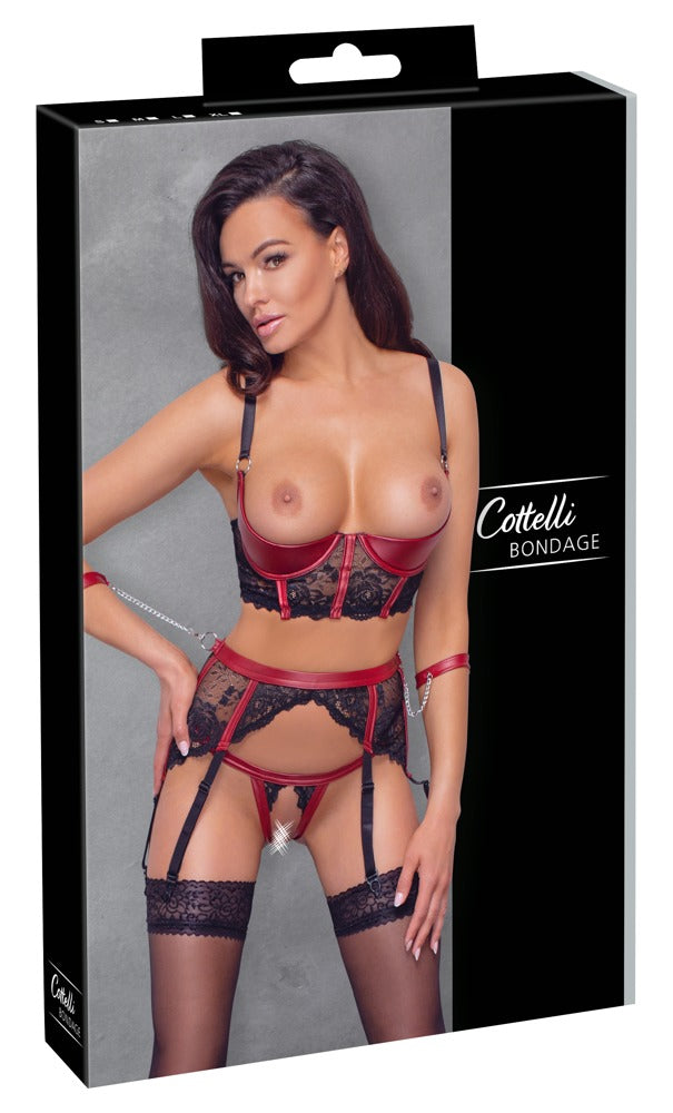 Shelf BH Set zwart/rood L