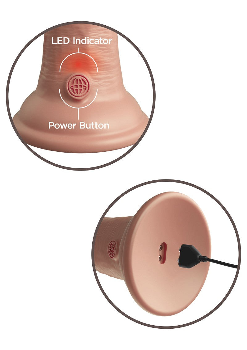 8 Inch 2Density Vibrating Cock