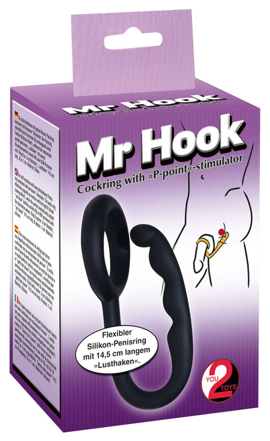 Mr.Hook Cockring zwart