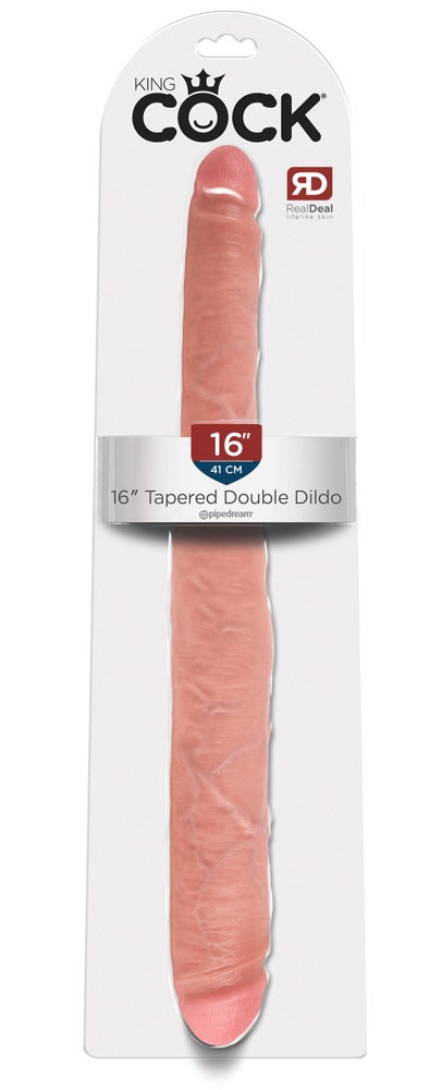 KC 16" taps toelopende dubbele dildo Li