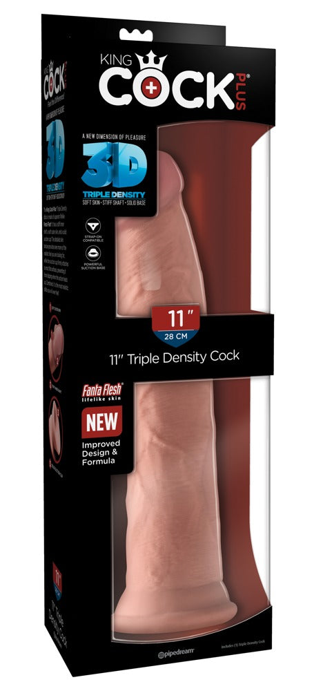 3D Triple Density Cock 11 inch