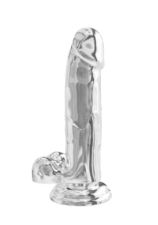 Clear Dildo w. Balls 7 inch