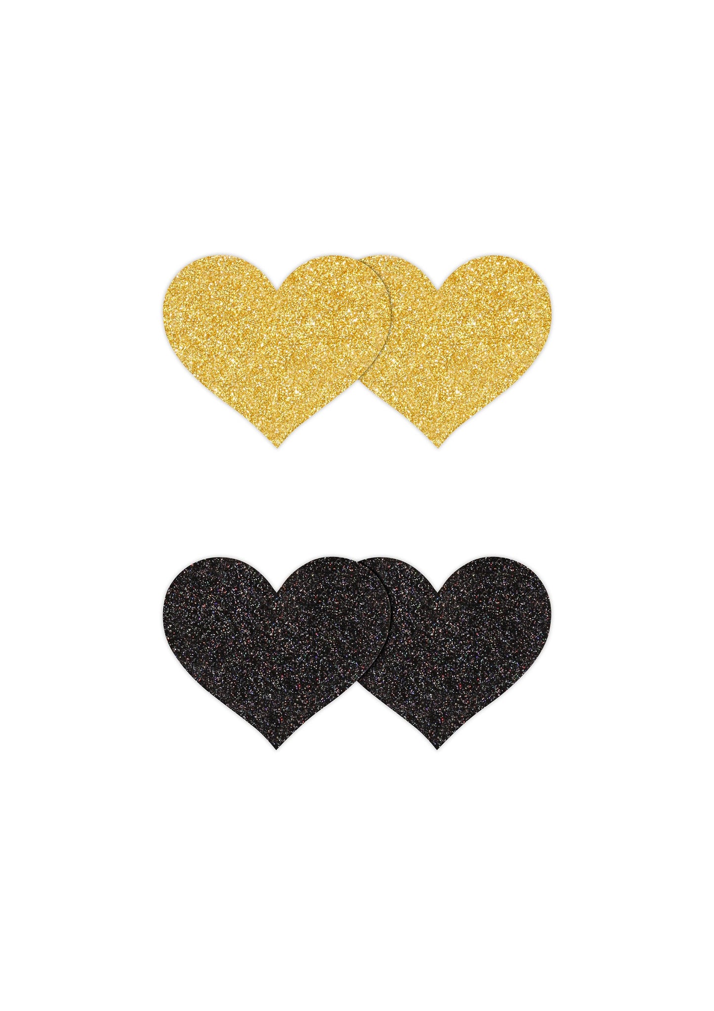 Pasties Glitter Hearts  2 Pair