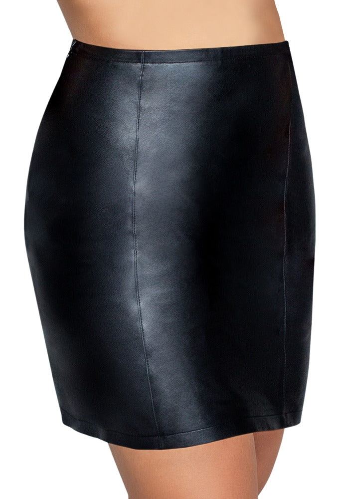 Leather Mini Skirt M