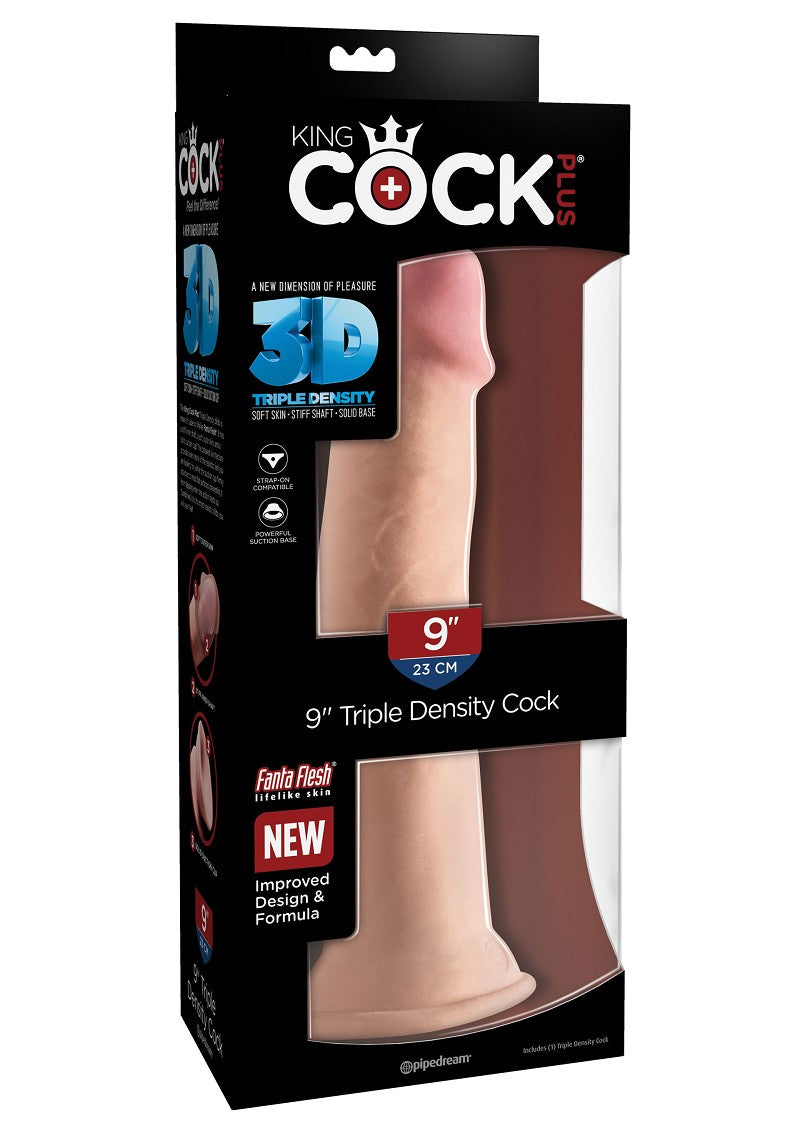 3D Triple Density Cock 9 inch