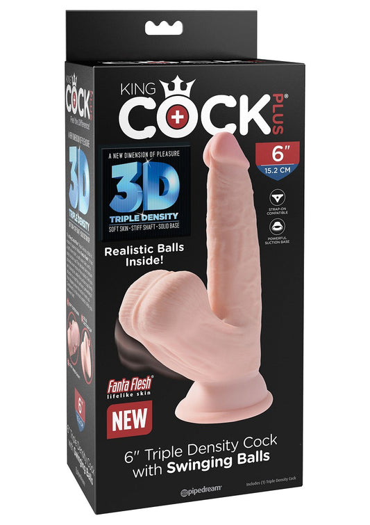 3D Cock Swinging Balls 6 inch