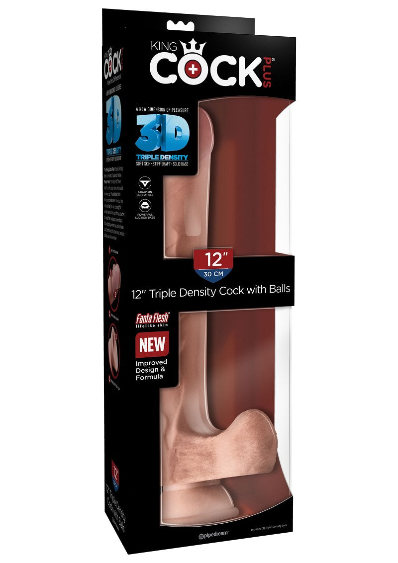 3D Cock with Balls 12 inch