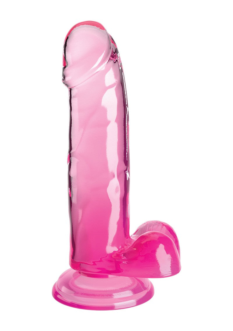 KingCockClear 7 w balls pink