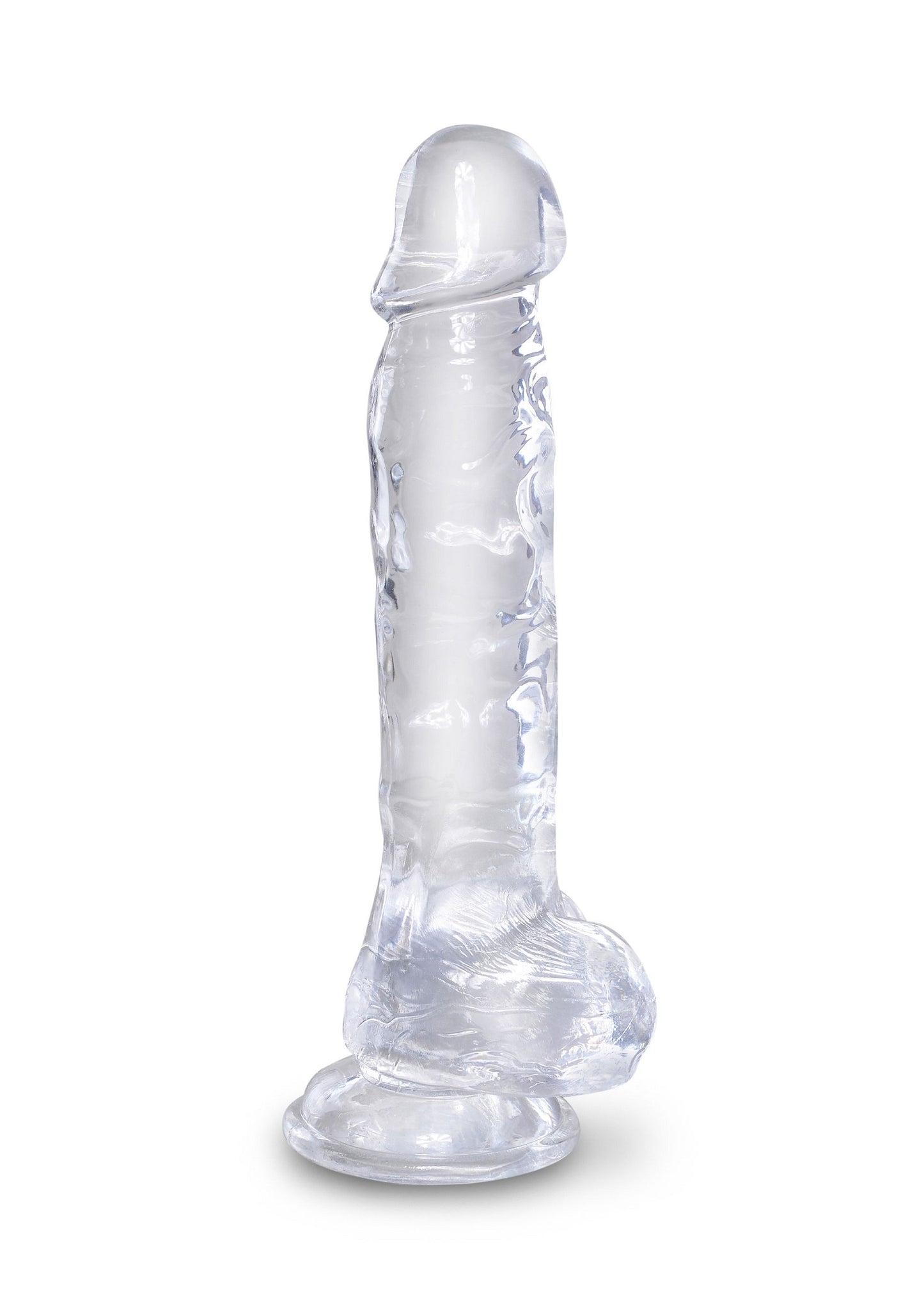 King Cock Clear 8 Inch Balls