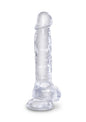 King Cock Clear 8 Inch Balls