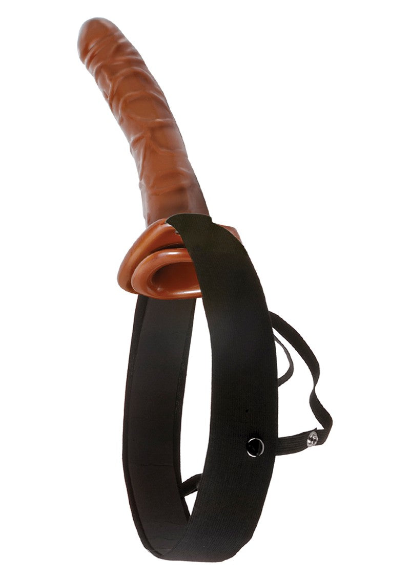 10 inch Vibr. Hollow Strap-On