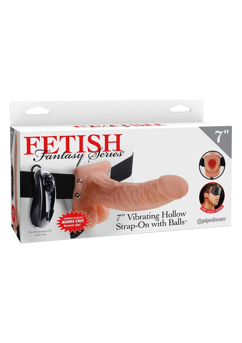7in. Vibrating Hollow Strap-On