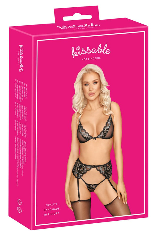 Ensemble soutien-gorge et porte-jarretelles L/XL
