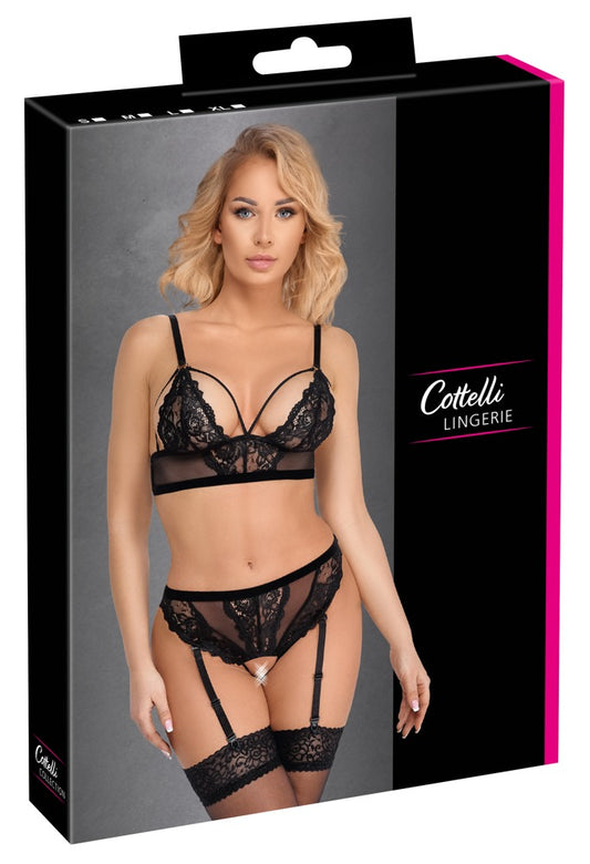 Soutien-gorge et string noir L
