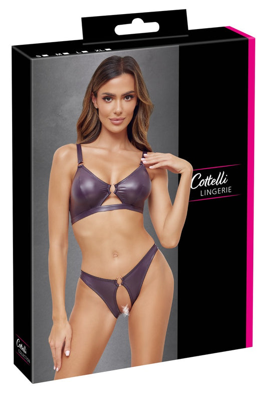 Bra and Briefs purple M