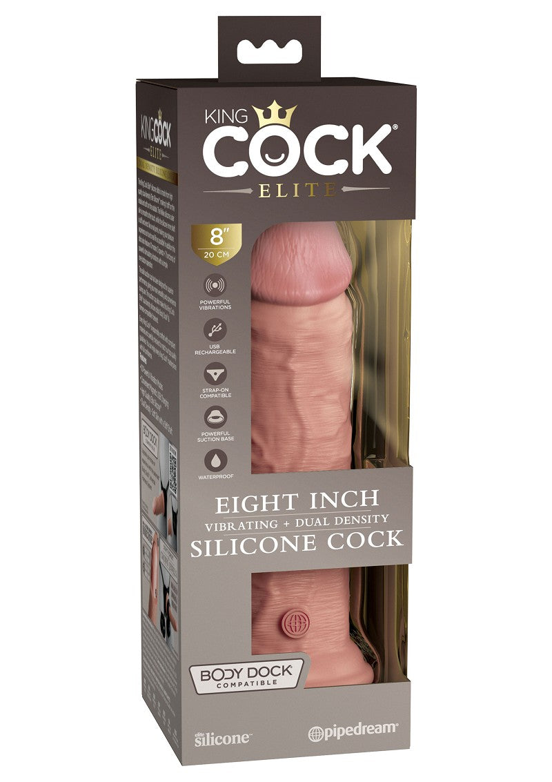 8 Inch 2Density Vibrating Cock