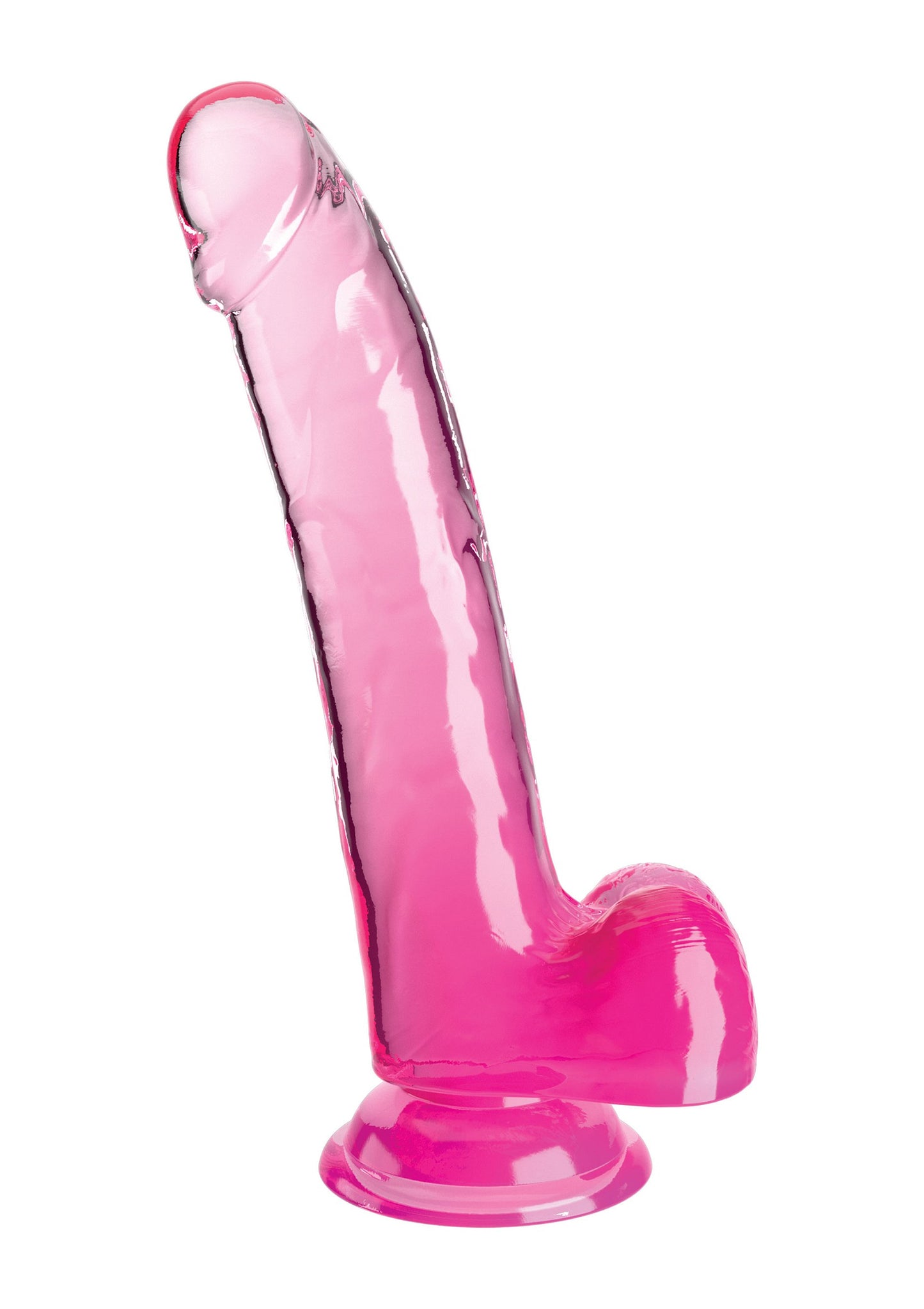 King Cock Clear 9 Inch Balls