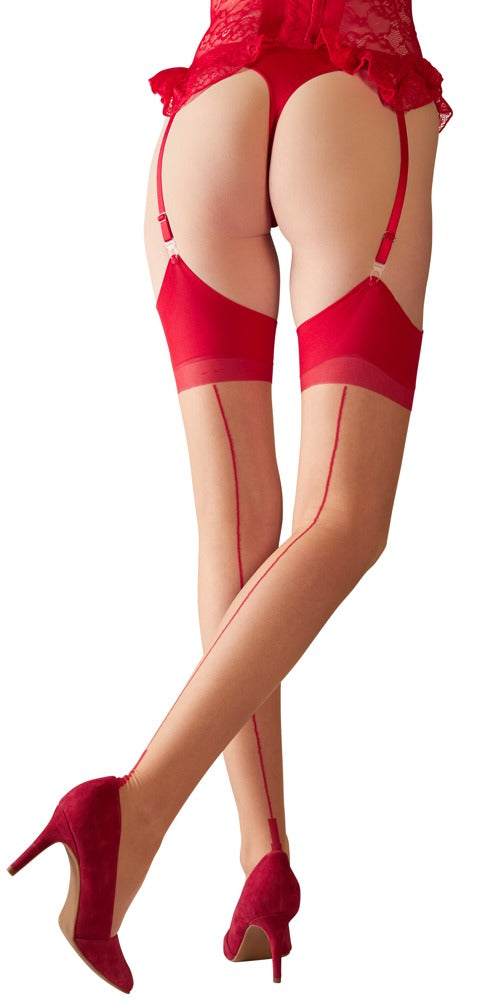 Stockings skin/red 5