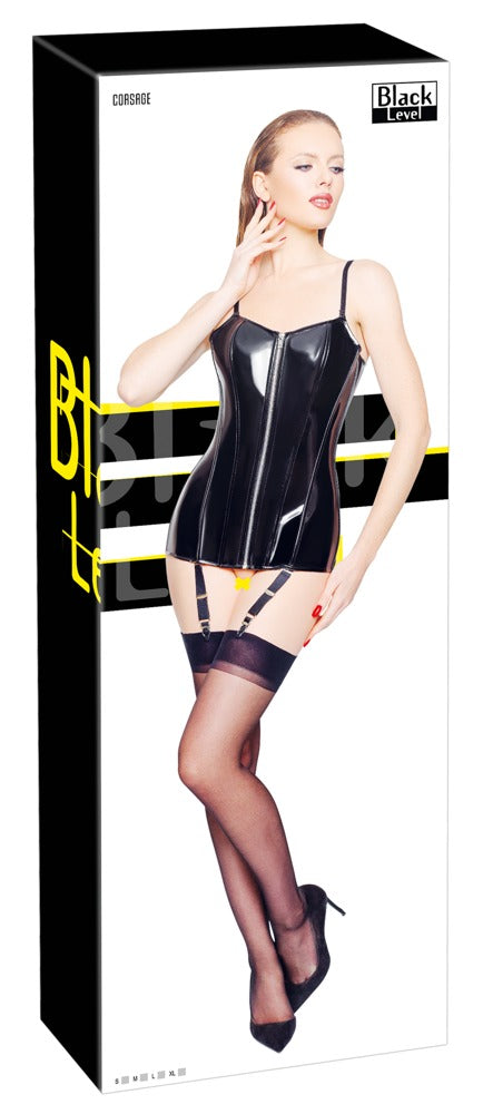 Vinyl Corset long M
