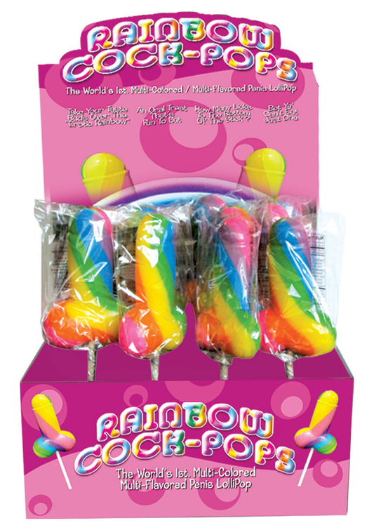 Rainbow Cock Pops 1pc