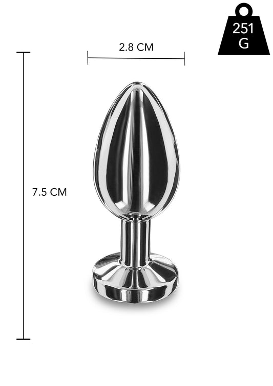 Weighted Steel Butt Plug - M