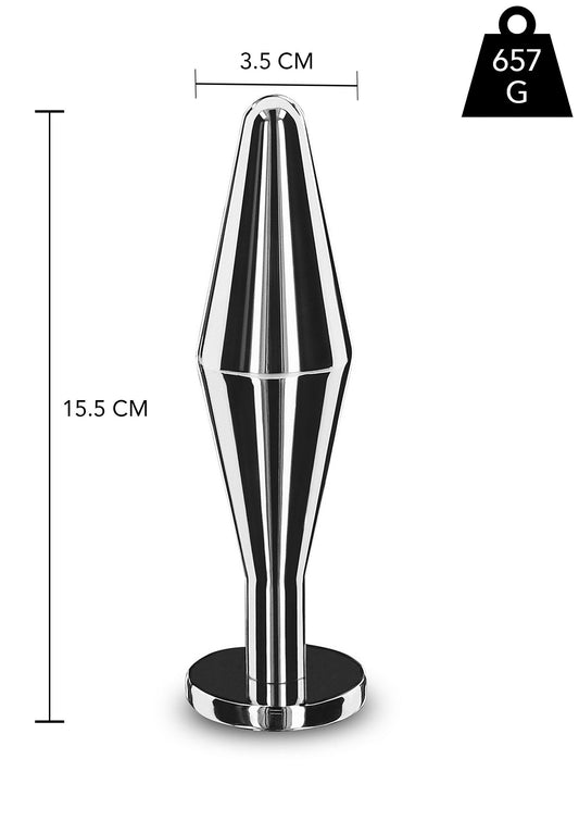 Massive Steel Butt Plug - L