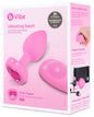 Plug Vibrant Coeur S/M Rose