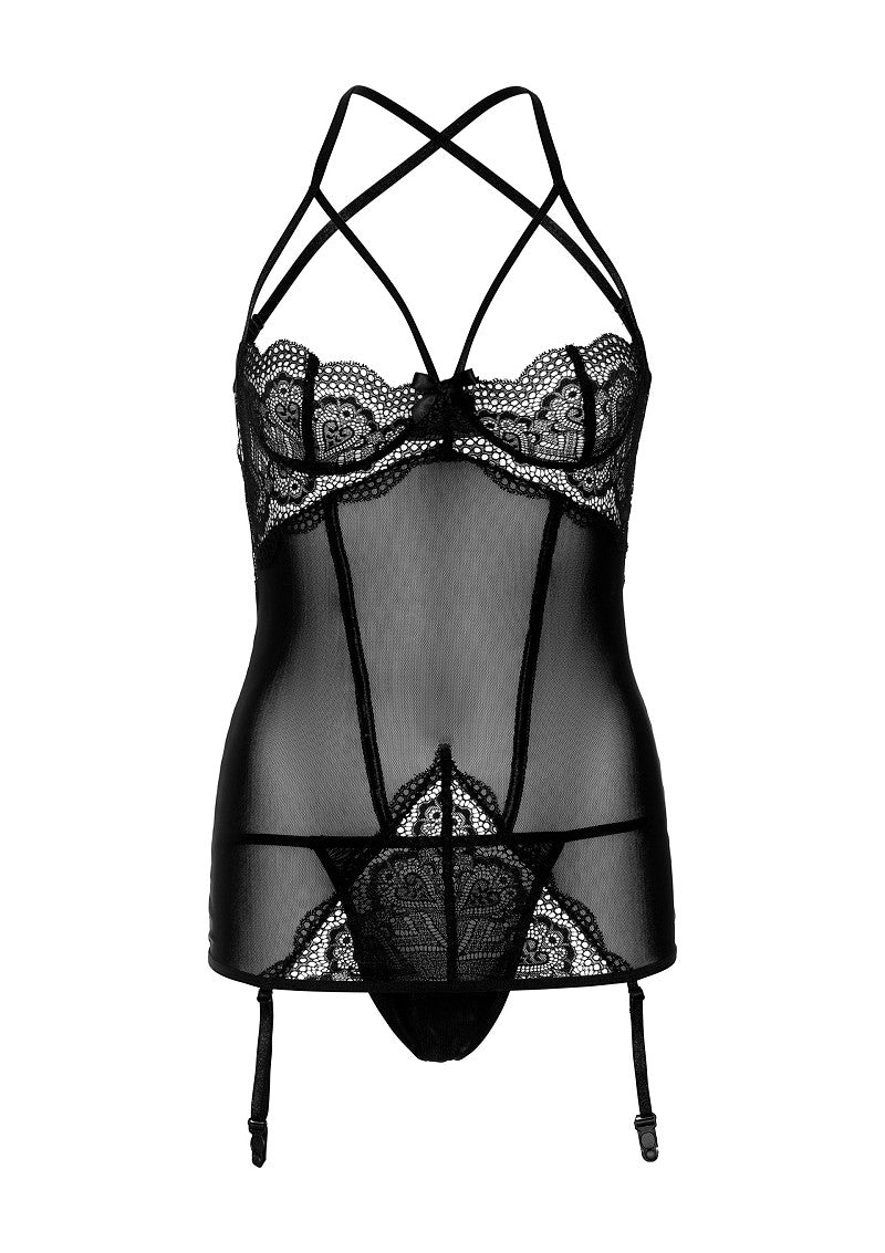 2PC Garter Dress and String