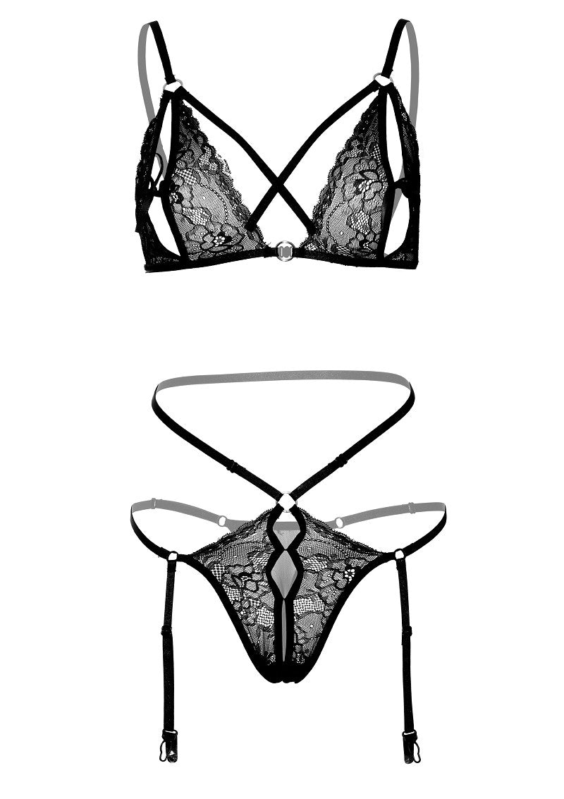 2PC Peek-a-Boo Bra and Panty