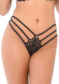 Lace string with straps