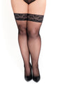 Fishnet Hold Ups H036 PlusSize