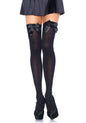 Nylon Thigh Highs With Bow