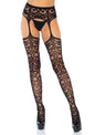 Scroll Lace Garterb. Stockings
