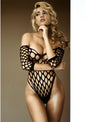Pothole net sleeve bodysuit