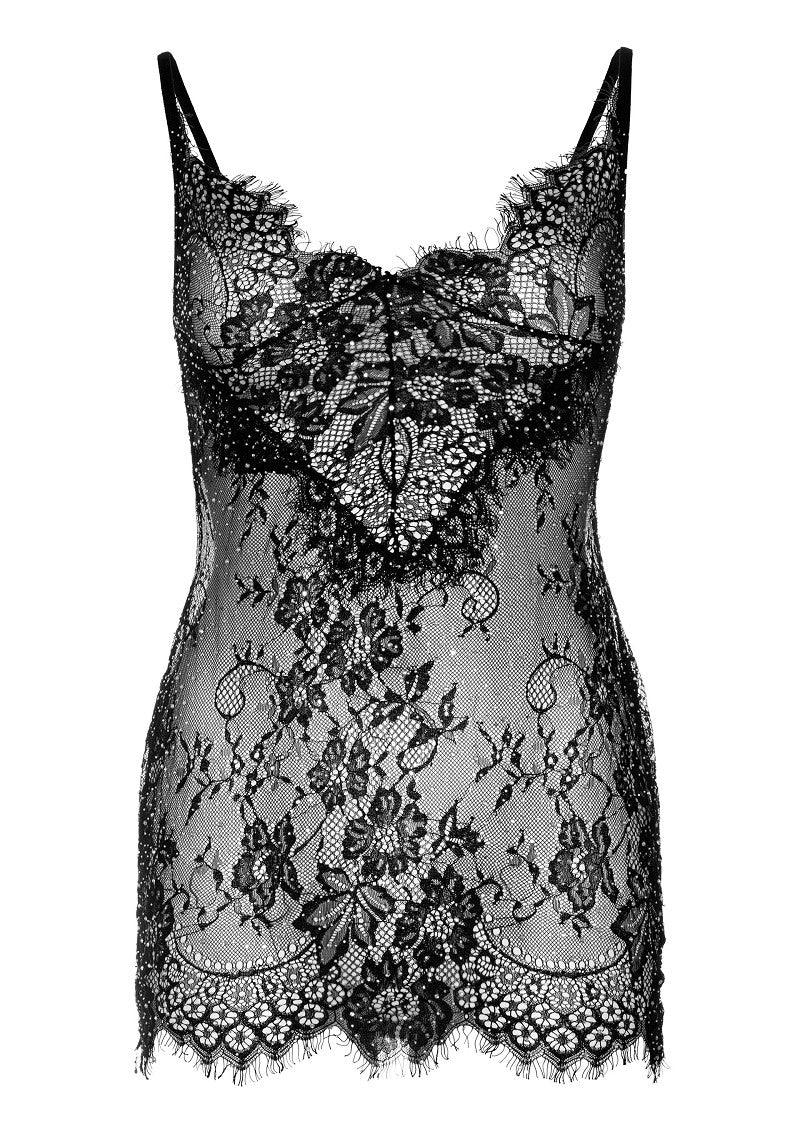 Backless mini dress & g-string