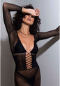 Net Long Sleeve Mini Dress